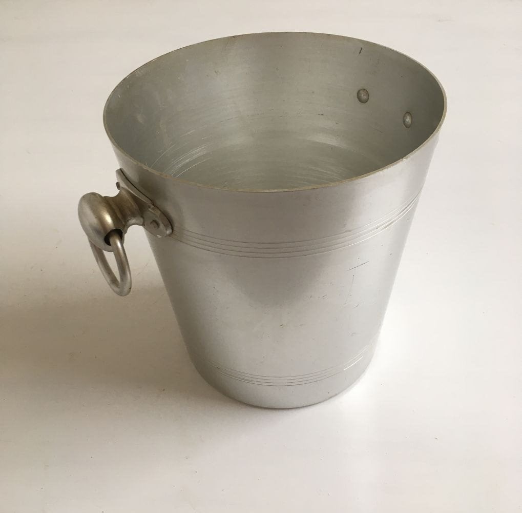 IJsemmer, champagne emmer - Aluminium made in France, Enlèvement ou Envoi, Utilisé, Aluminium, Avec poignée