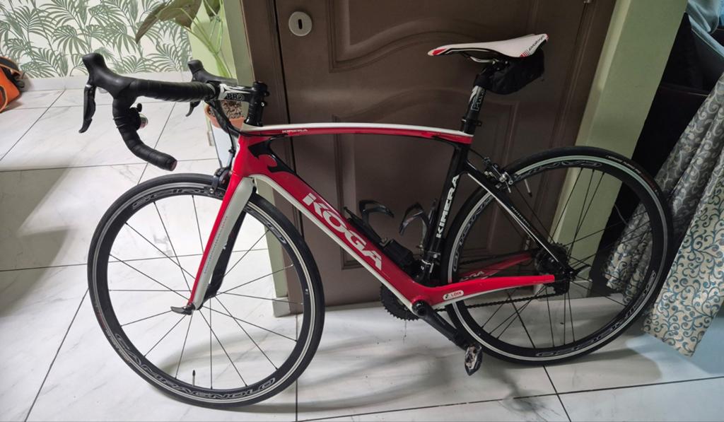 Koersfiets Koga Kimera Carbon Shimano Ultegra di2 + Tools, Ophalen, Gebruikt, Velgrem, 51 tot 55 cm