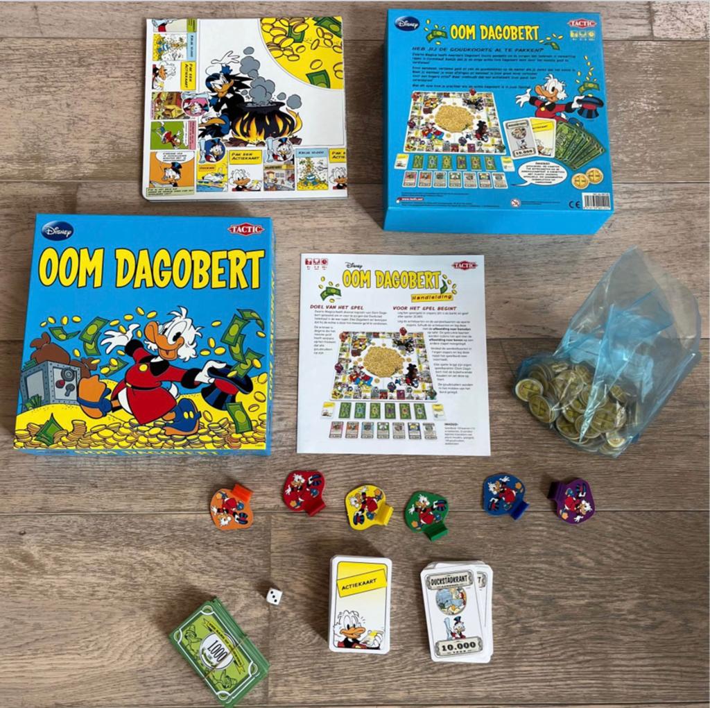 Oom Dagobert, strategisch spel vanaf 8 jaar, Hobby en Vrije tijd, Ophalen of Verzenden, Zo goed als nieuw