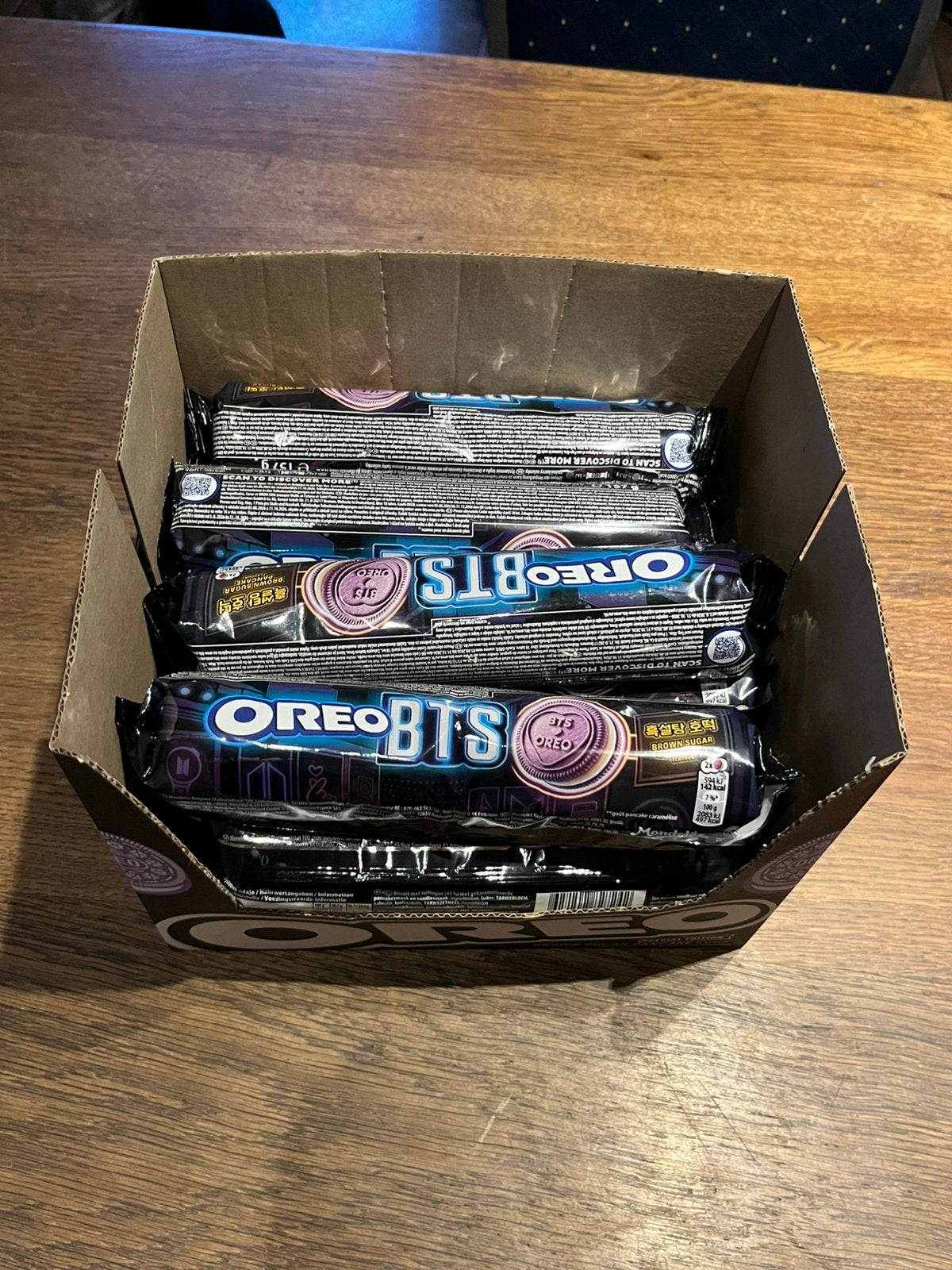 Lekkere koekjes van het merk oreo, Ophalen