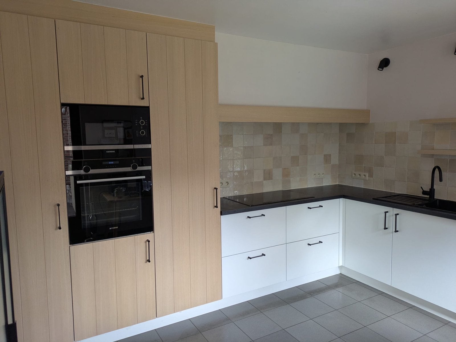 Keuken - recent en goed onderhouden, Maison & Meubles, Autres couleurs, Bois, Enlèvement, Utilisé