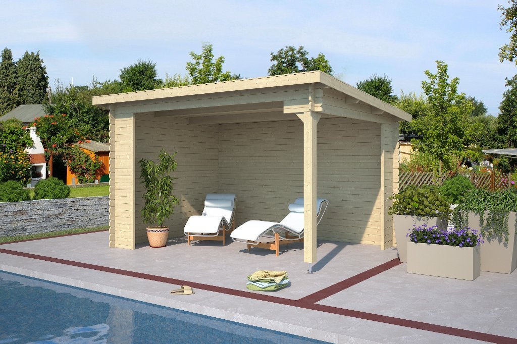 Overkapping Lara 380x275 Olijfgroen Geïmpregneerd, Verzenden, Nieuw