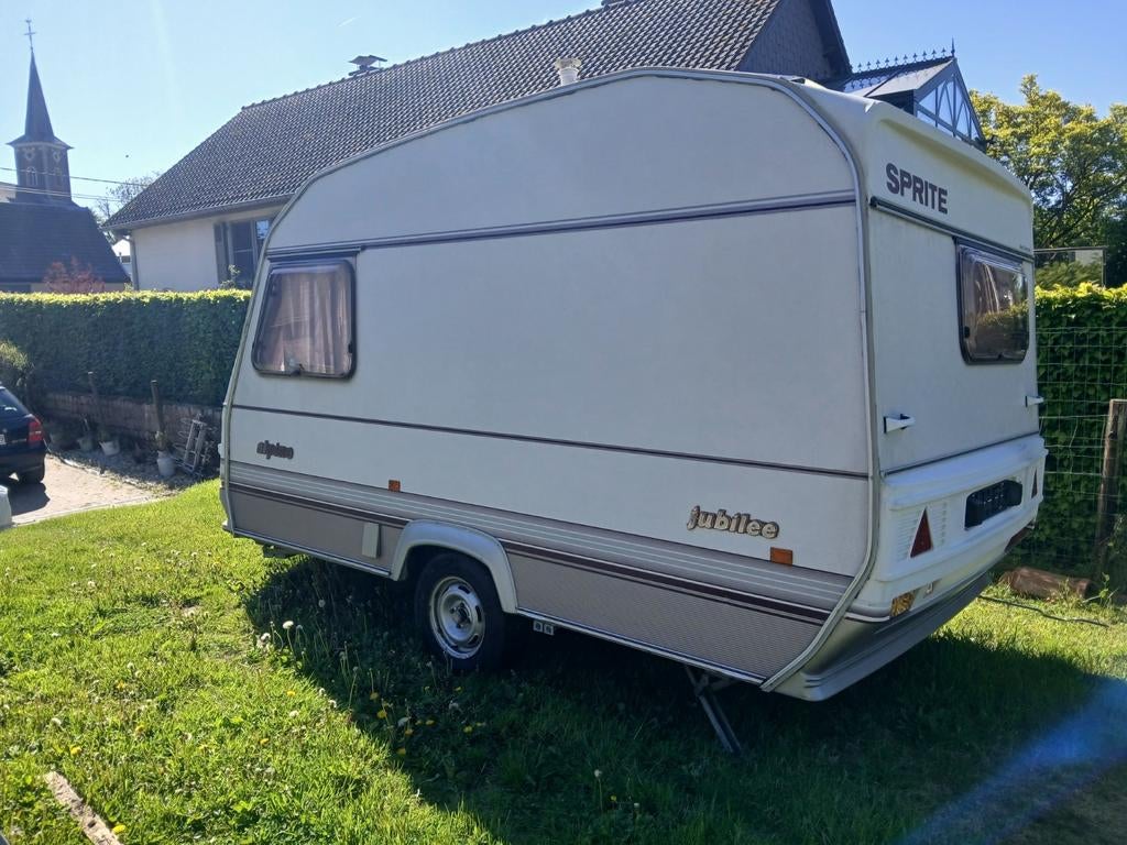 Sprite caravan, Caravans en Kamperen, Rondzit, Particulier, Sprite, Uitbouw voortent