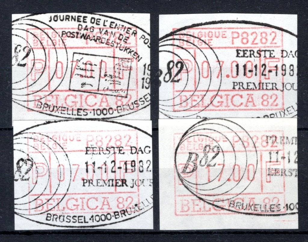 ATM 6A FDC 1982 - Belgique 82, Neuf, Affranchi, Oblitération 1er jour, Envoi