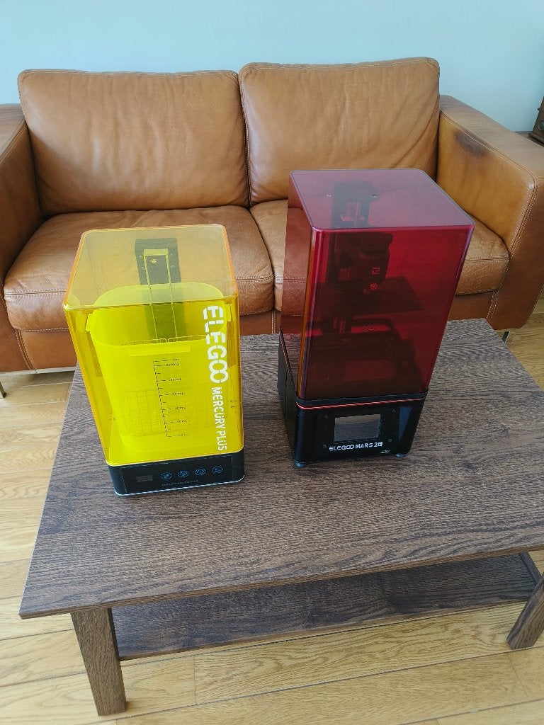 Elegoo Mars Pro including washing station, Computers en Software, 3D Printers, Ophalen, Gebruikt, Elegoo, Resin/Hars
