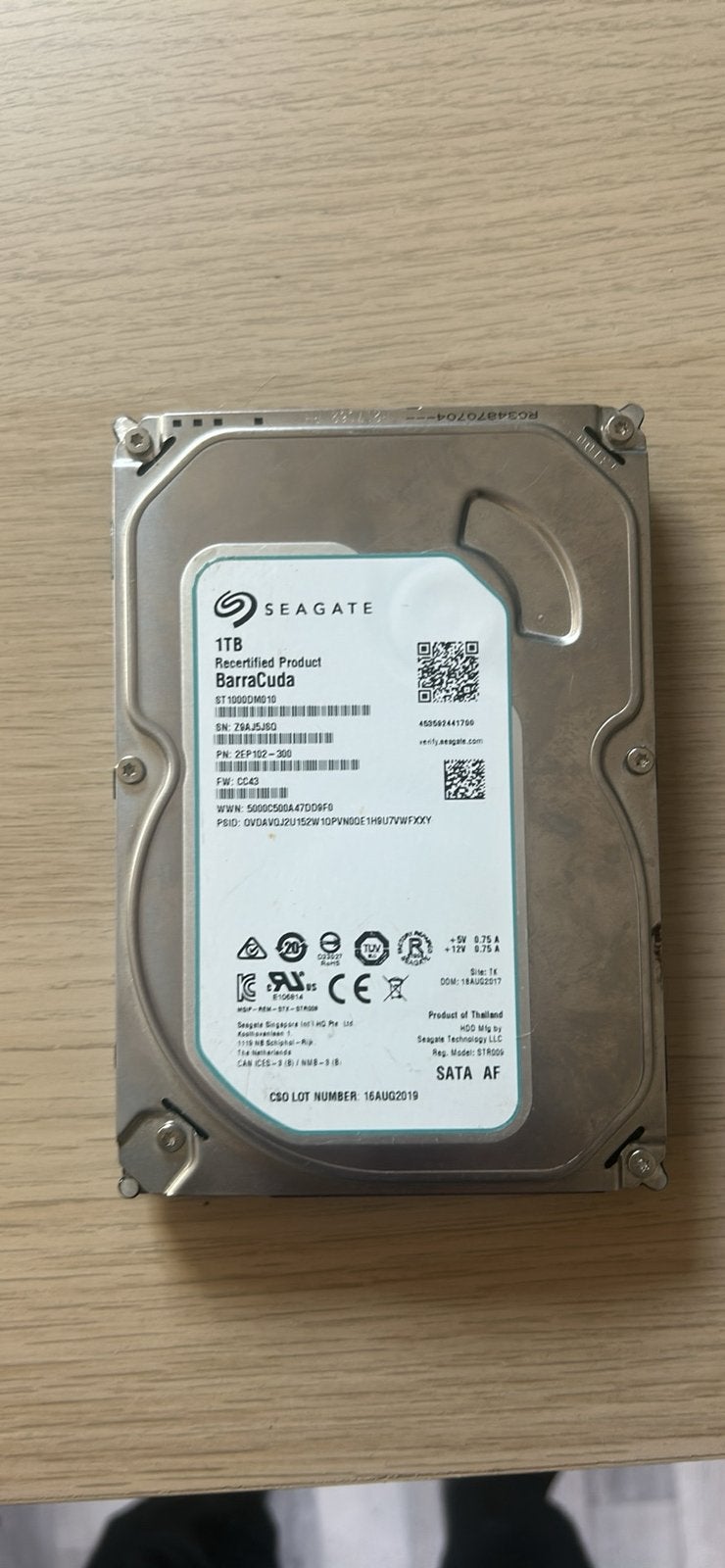 A vendre disque dur intern, Enlèvement ou Envoi, Comme neuf, Interne, SATA