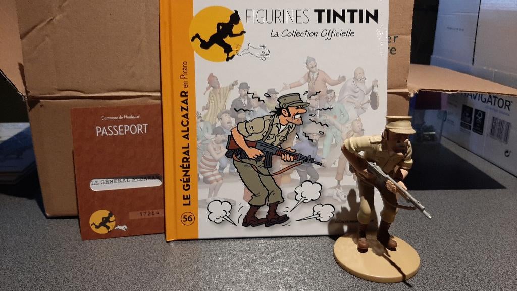 tintin figurine officielle 56, Enlèvement ou Envoi, Tintin, Comme neuf, Statue ou Figurine
