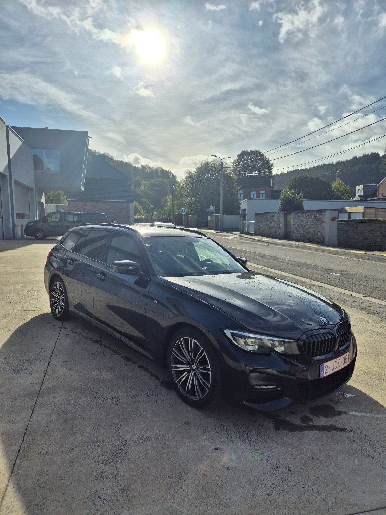 Bmw 318d automaat, Auto's, Achterwielaandrijving, Alcantara, Zwart, Dakrails