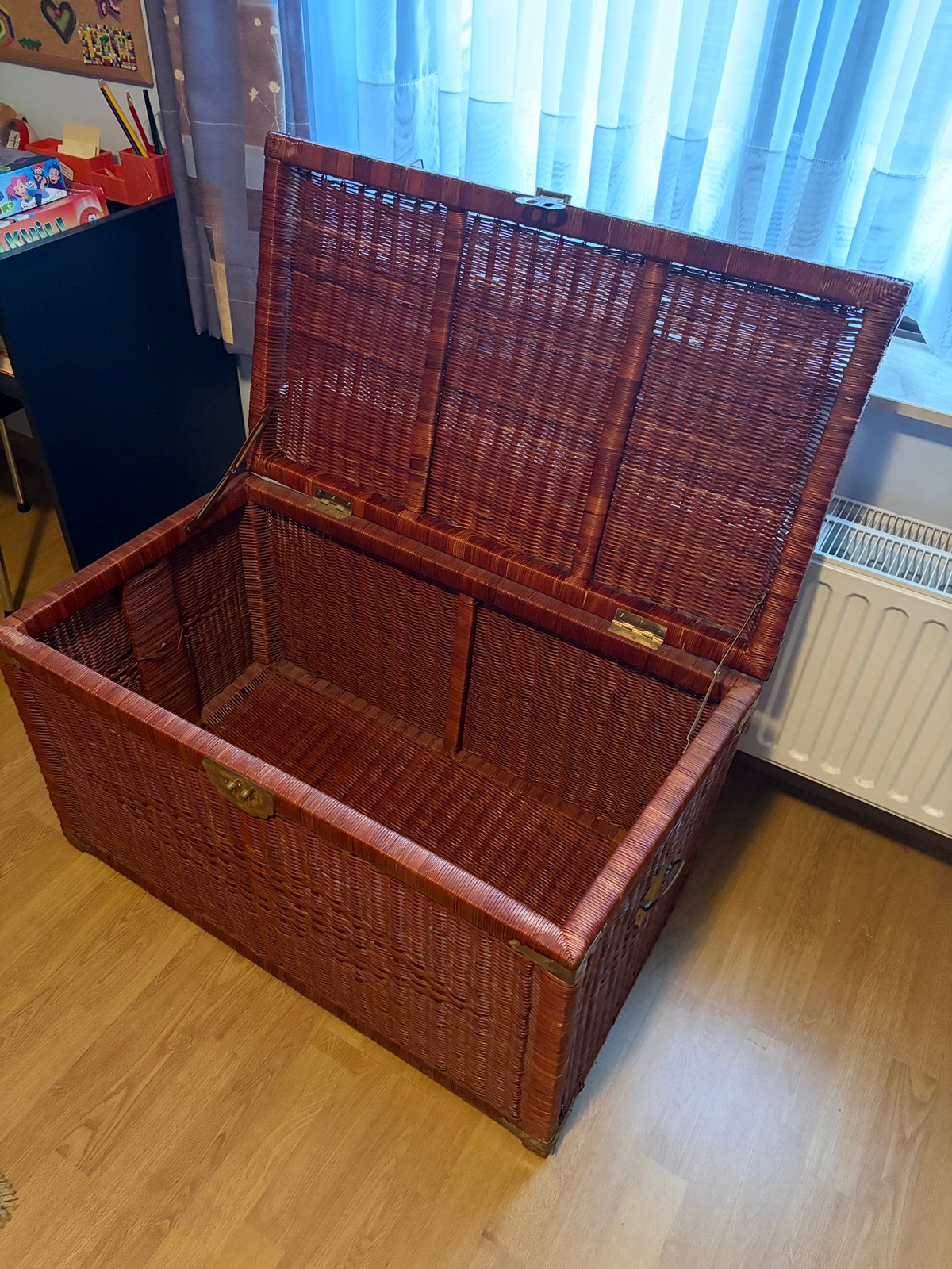 Rieten koffer te koop, Ophalen of Verzenden, Zo goed als nieuw