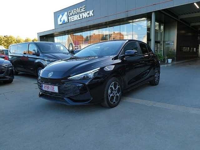 MG MG3 1.5 Hybrid+ 195pk Luxury Luxe 360 Cam BLIS ACC Leder, Auto's, Automaat, Zwart, Bedrijf, Hybride Elektrisch/Benzine