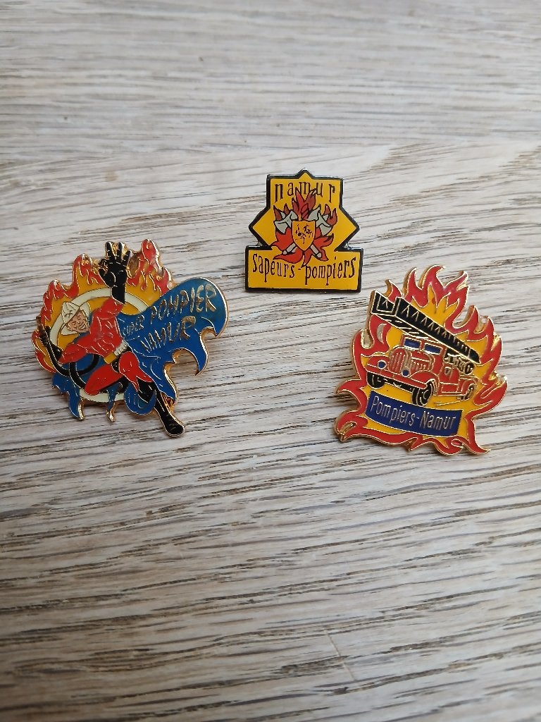 Insignes sapeurs-pompiers Namur, Envoi, Autres, Emblème ou Badge