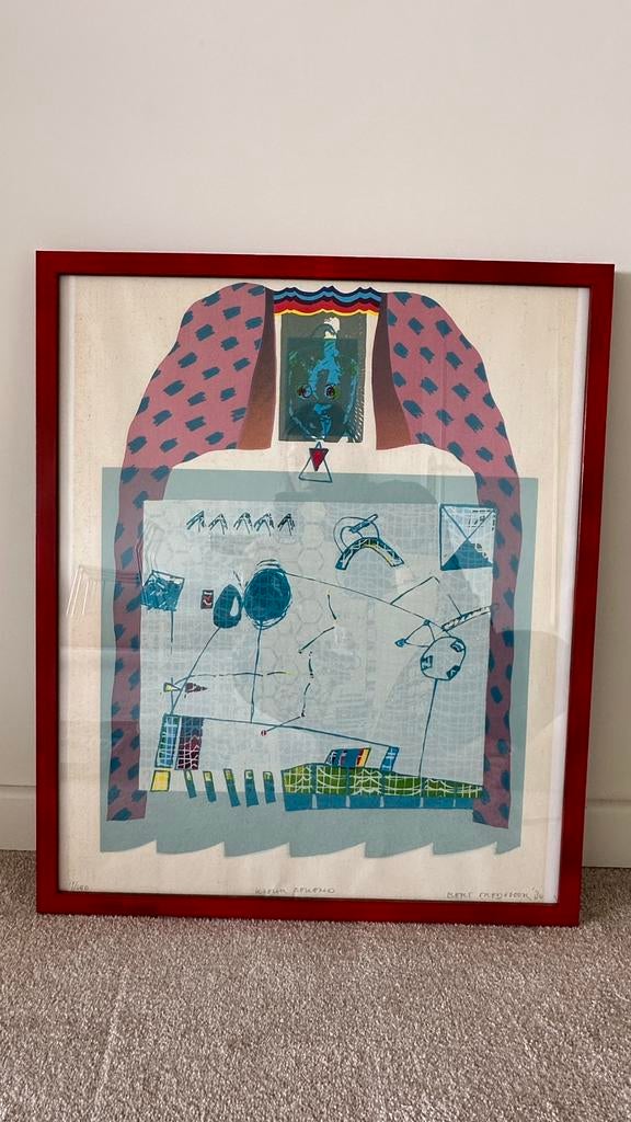 Kunstwerk Bert Vredegoor gesigneerd, Antiek en Kunst, Ophalen