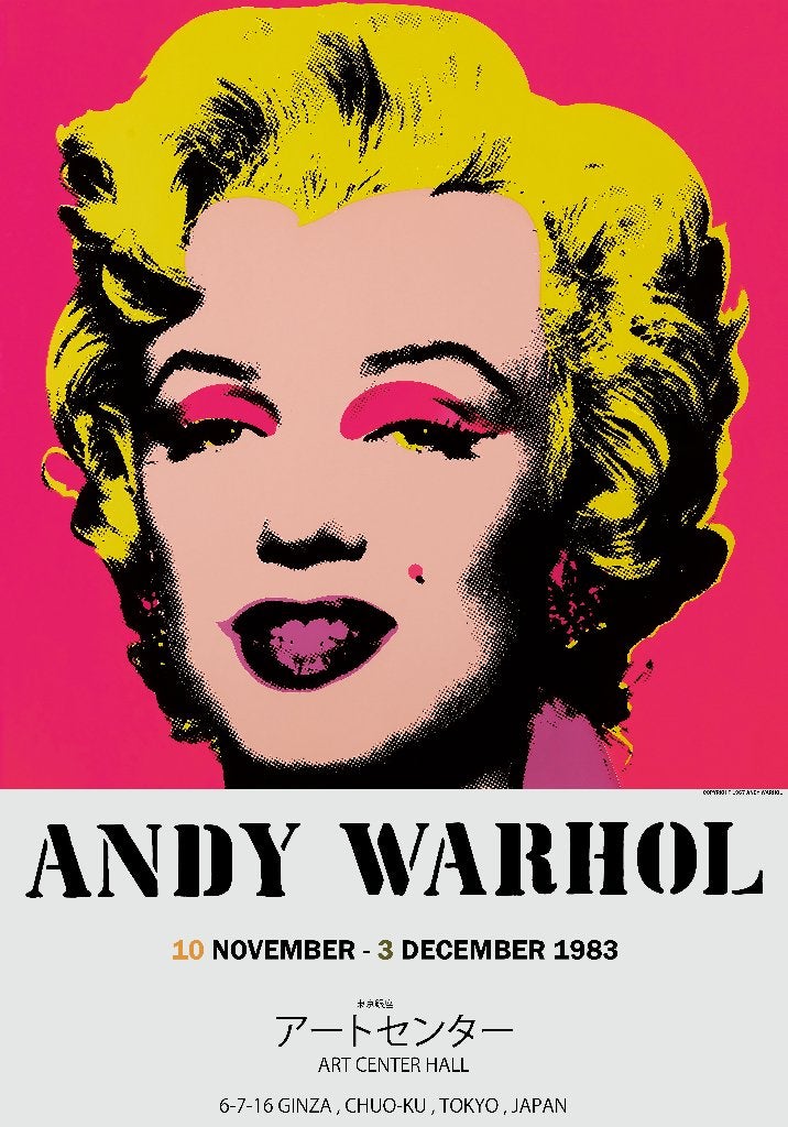 10 Affiches Andy Warhol Marilyn Japan, Antiek en Kunst, Kunst | Litho's en Zeefdrukken, Ophalen of Verzenden, Zeefdruk