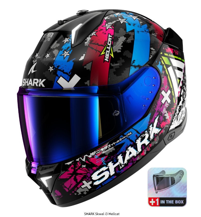 Motorhelm Shark Skwall I3 hell cat maat S, Motoren, Nieuw met kaartje, Shark, Ophalen of Verzenden, Integraalhelm