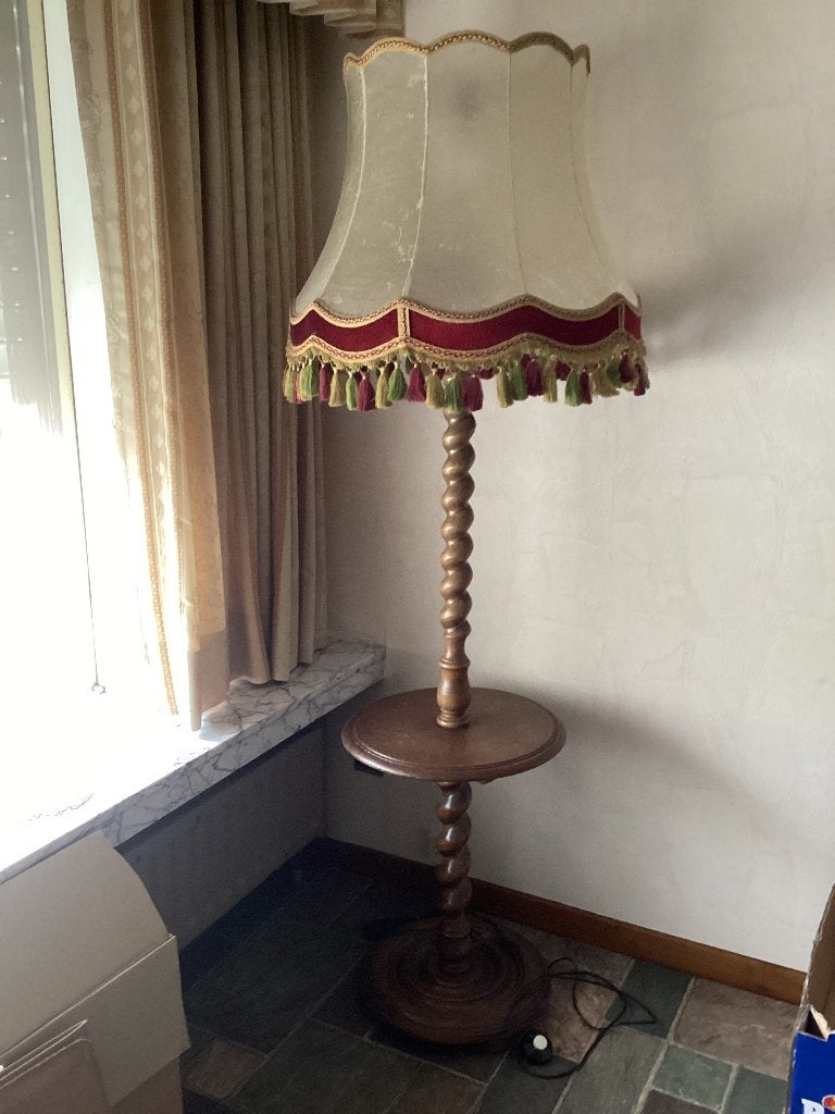 Staande lamp, Maison & Meubles, Rond, Autres types, Brun, Enlèvement