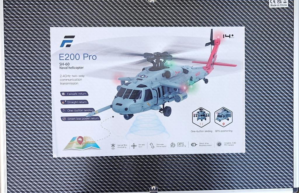 Eachine E200 PRO (GPS), Enlèvement ou Envoi, Comme neuf, Hélicoptère, RTF (Ready to Fly)