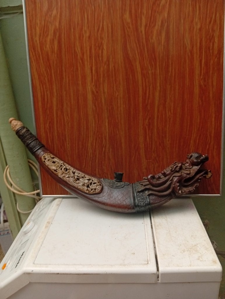 pipe à opium chinoise en forme de dragon, Enlèvement, Utilisé, Autres types