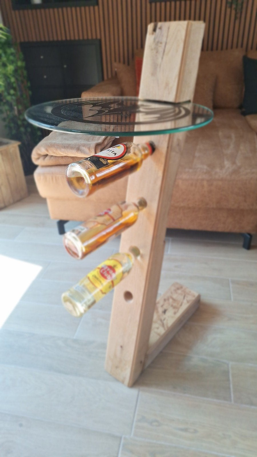 Drankenrek handmade, Ophalen