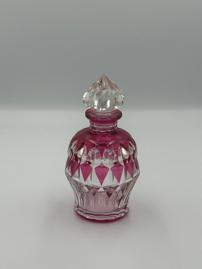 Val Saint Lambert | parfumflacon cranberry | met schade, Antiek en Kunst, Ophalen of Verzenden