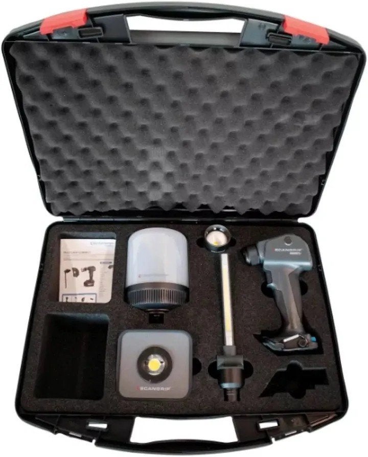 scangrip zaklamp set MULTIlight CONNECT KIT in koffer, 7-del, Enlèvement ou Envoi, Neuf, Accumulateur