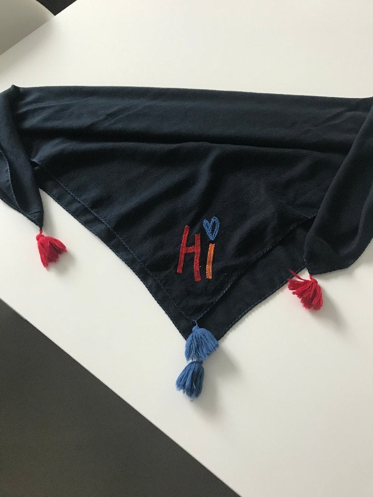 Blauwe sjaal voor de lente/herfst van JBC, Kinderen en Baby's, Meisje, JBC, Ophalen of Verzenden, Zo goed als nieuw