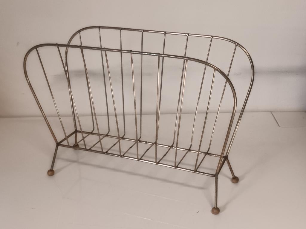 Metalen tijdschriftenrek, Huis en Inrichting, Woonaccessoires | Krantenbakken en Lectuurbakken, Ophalen of Verzenden