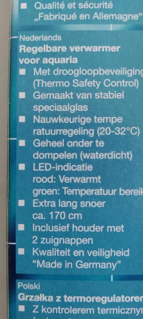 Aquariumverwarming Eheim Thermocontrol 300e, Dieren en Toebehoren, Ophalen, Zo goed als nieuw, Verlichting of Verwarming, Eheim