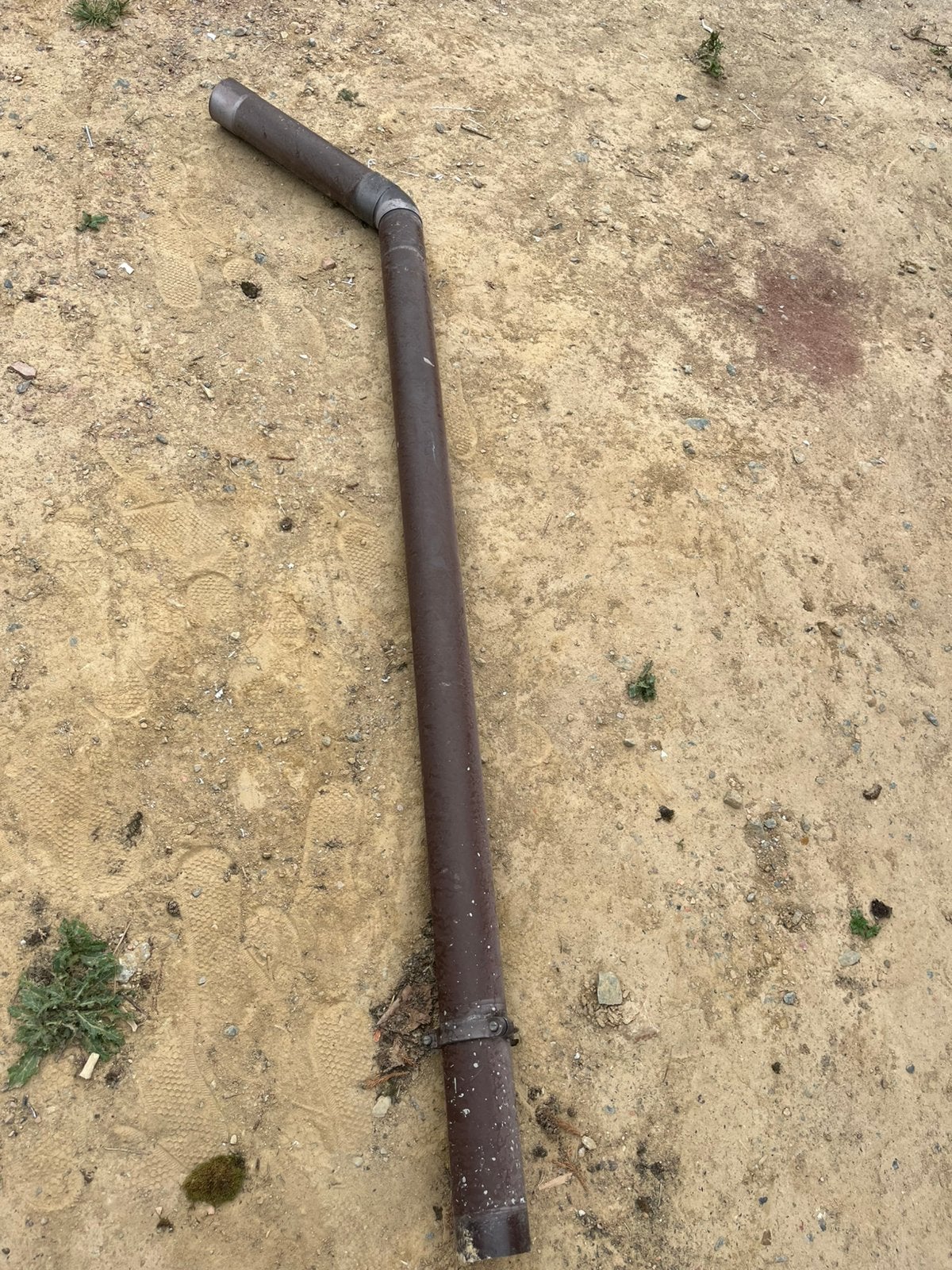 5m pvc diam 80mm bruin, Ophalen