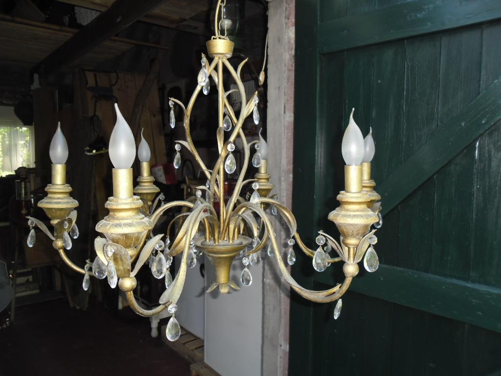 kroonluchter, Huis en Inrichting, Lampen | Kroonluchters, Ophalen, Gebruikt, Glas