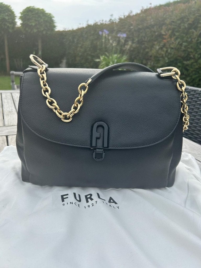 Furla handtas, Enlèvement, Comme neuf, Noir, Sac à main