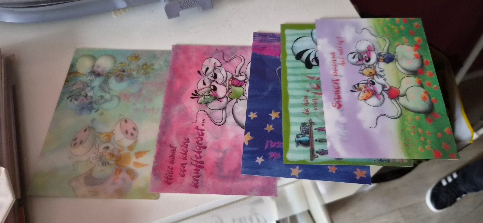 te koop diddle papier, Enlèvement