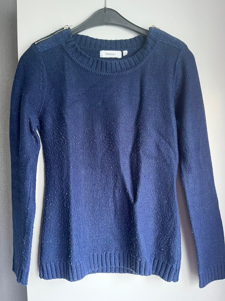 Trui glitter, Ophalen of Verzenden, Gedragen, Maat 36 (S), Blauw