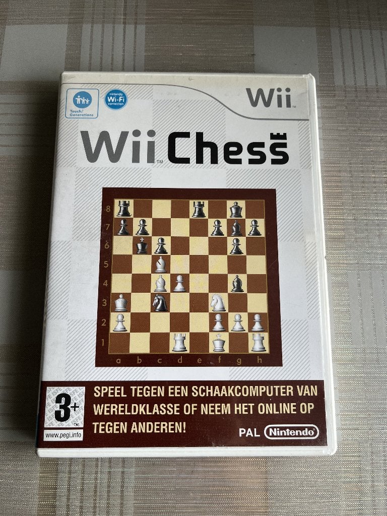 Wii Chess Schaken, Puzzel en Educatief, 2 spelers, Ophalen of Verzenden, Zo goed als nieuw