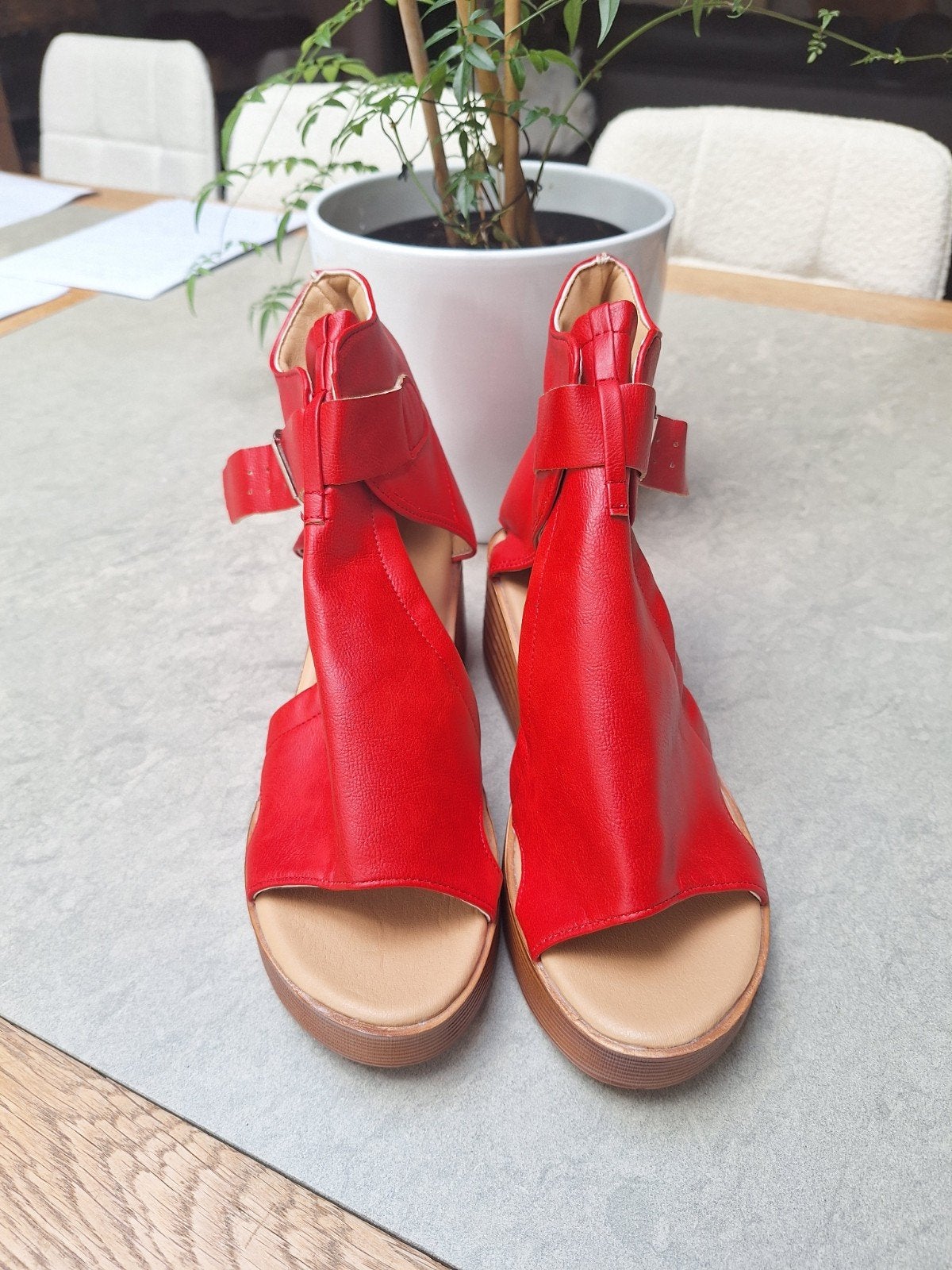 sandales rouges pointure 39, Enlèvement ou Envoi
