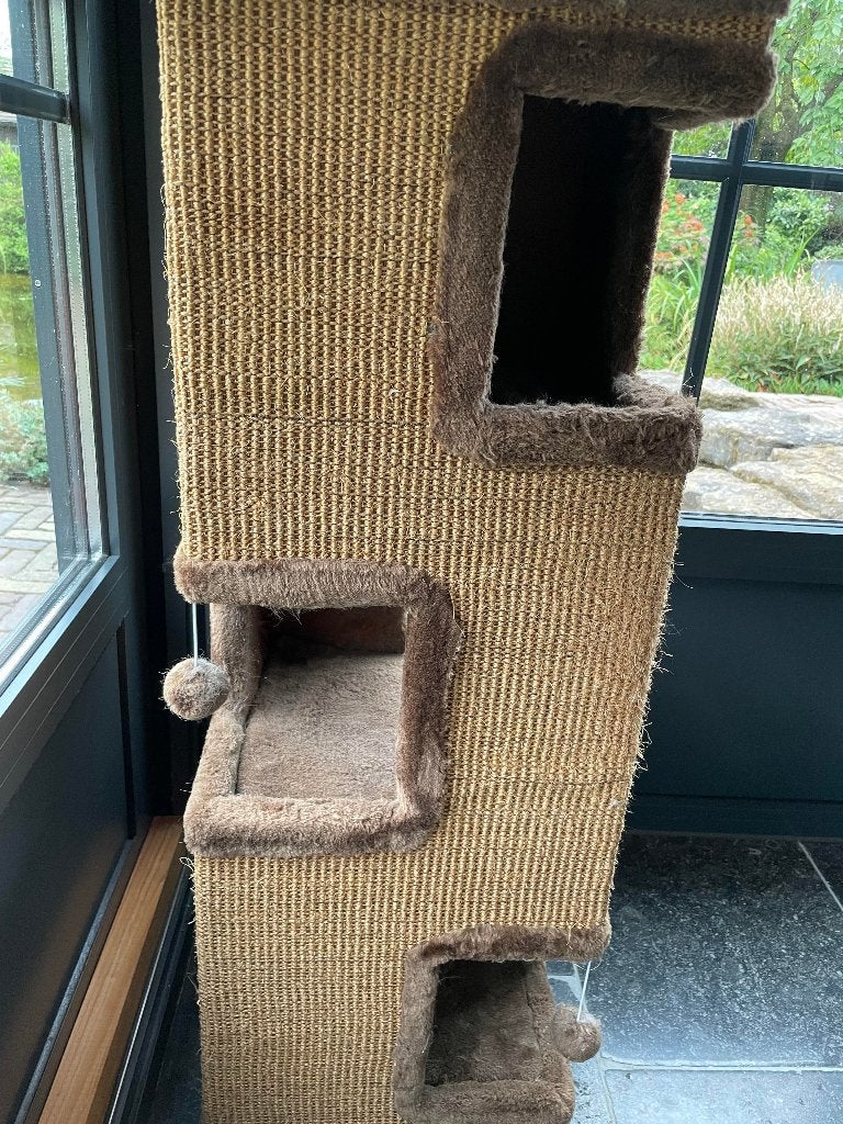 kattentoren met 3 slaapplaatsen en krabwanden, Dieren en Toebehoren, Ophalen