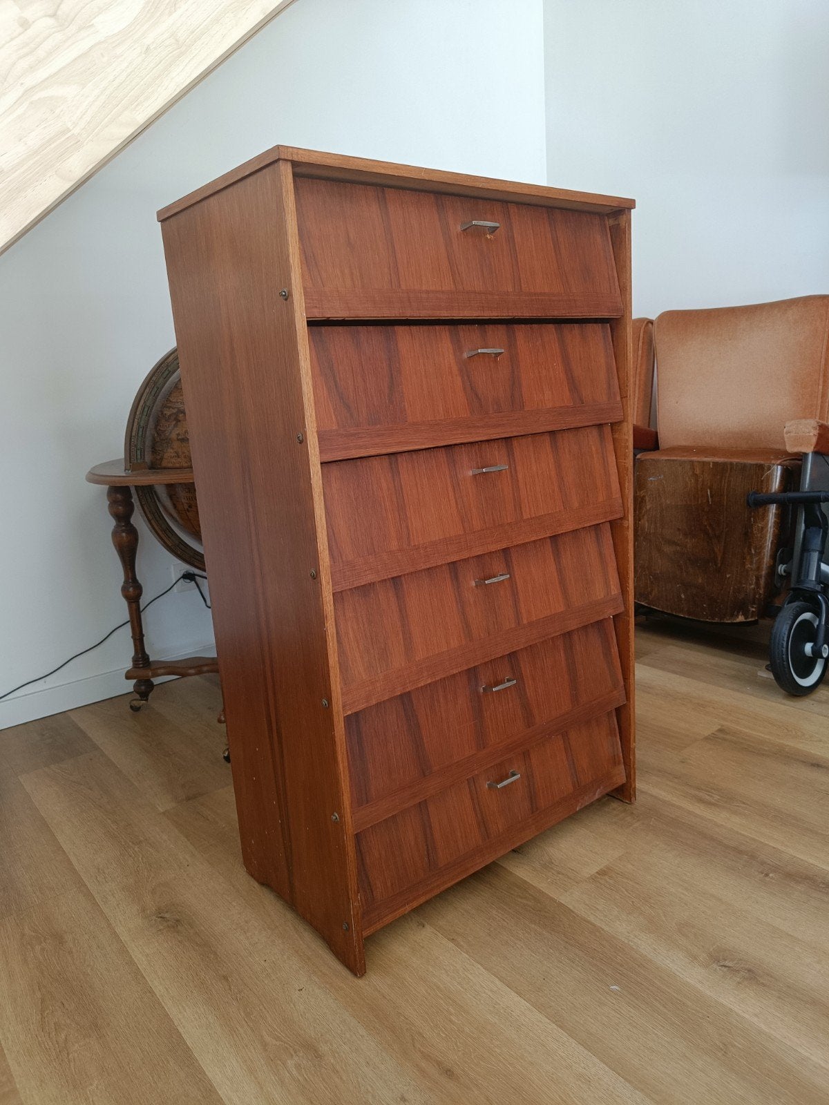 Vintage schoenenkast, Ophalen, Gebruikt, Mid Century Modern