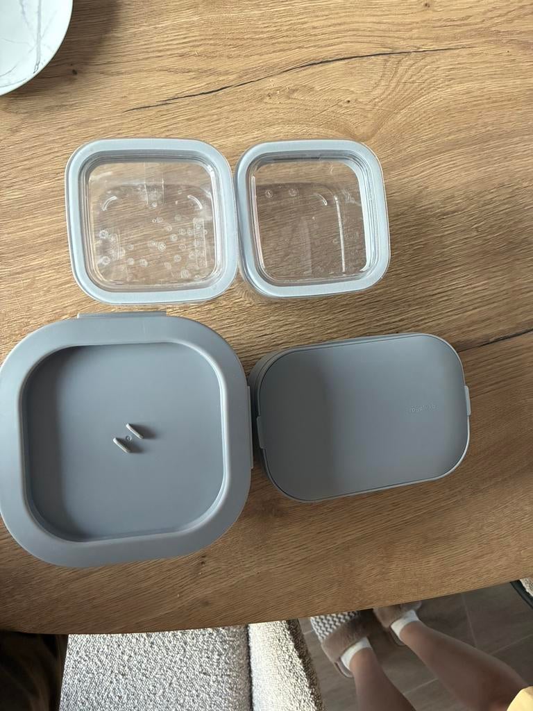 Set voorraaddozen en lunchdozen, Animaux & Accessoires, Nourriture & Abreuvoirs pour chats, Enlèvement ou Envoi, Comme neuf