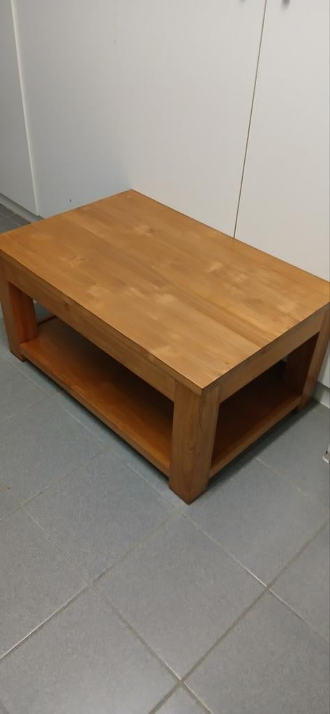 Salontafel teak, Ophalen
