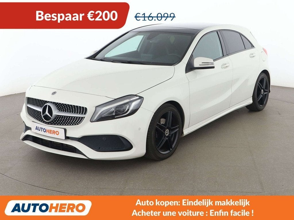 Mercedes-Benz A-Klasse 180 A 180 CDI BlueEfficiency AMG Spor, Auto's, Gebruikt, Zwart, Wit, 1395 kg