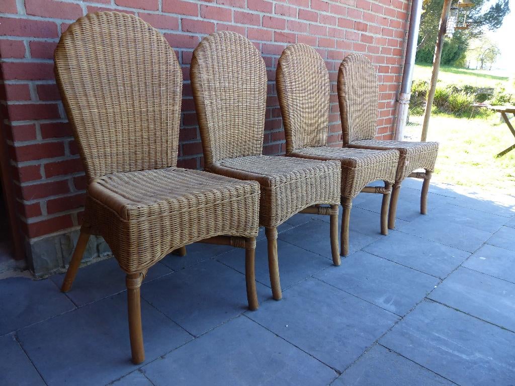 chaises de jardin, Jardin & Terrasse, Chaises de jardin, Enlèvement, Utilisé, Osier, Empilable