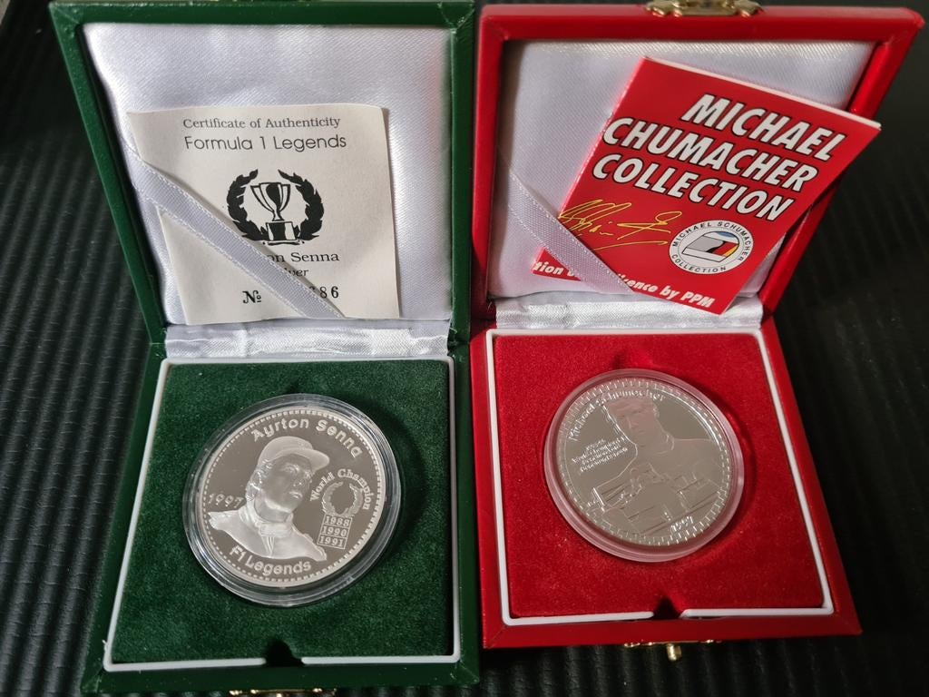1997 F1 Legends zilver munten, Enlèvement ou Envoi, Argent