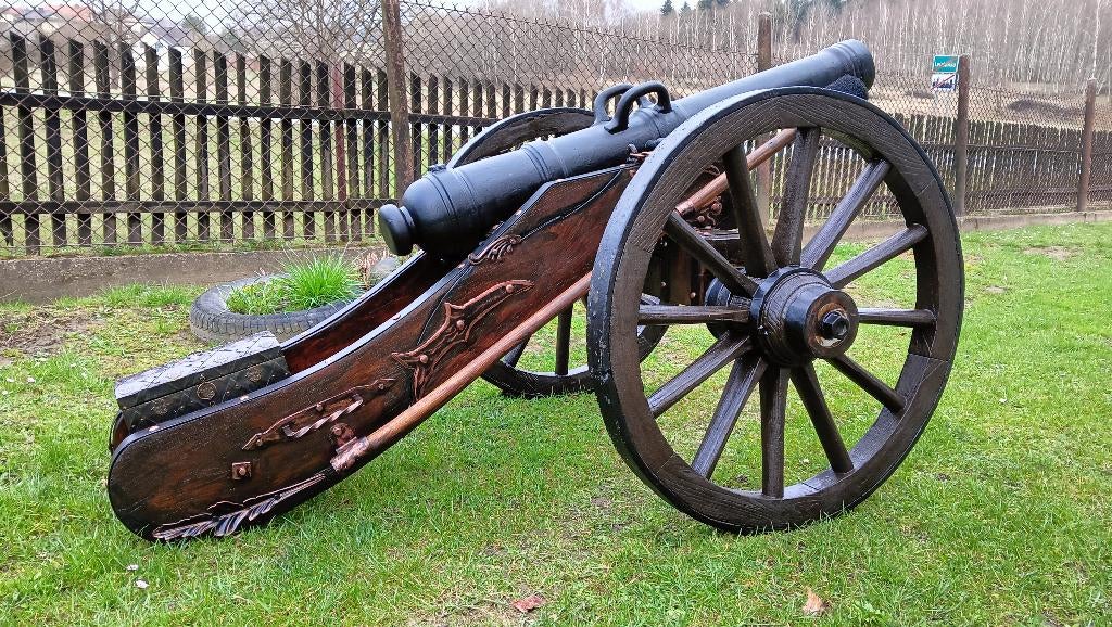 Offre exceptionnelle Feldkanone – bronzefarbene Kanone, Enlèvement ou Envoi, Armée de terre, Autres types