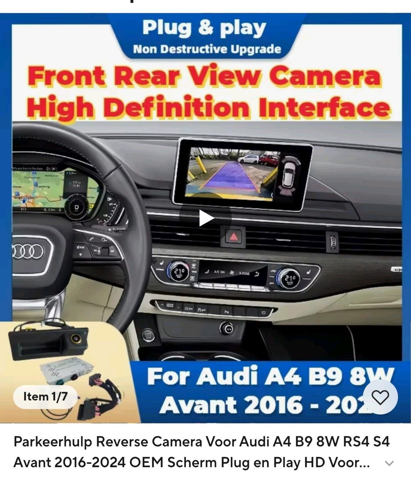 Audi A4 Avant B9 2016-2019 Front & Rear Camera and Decoder, Enlèvement ou Envoi, Neuf