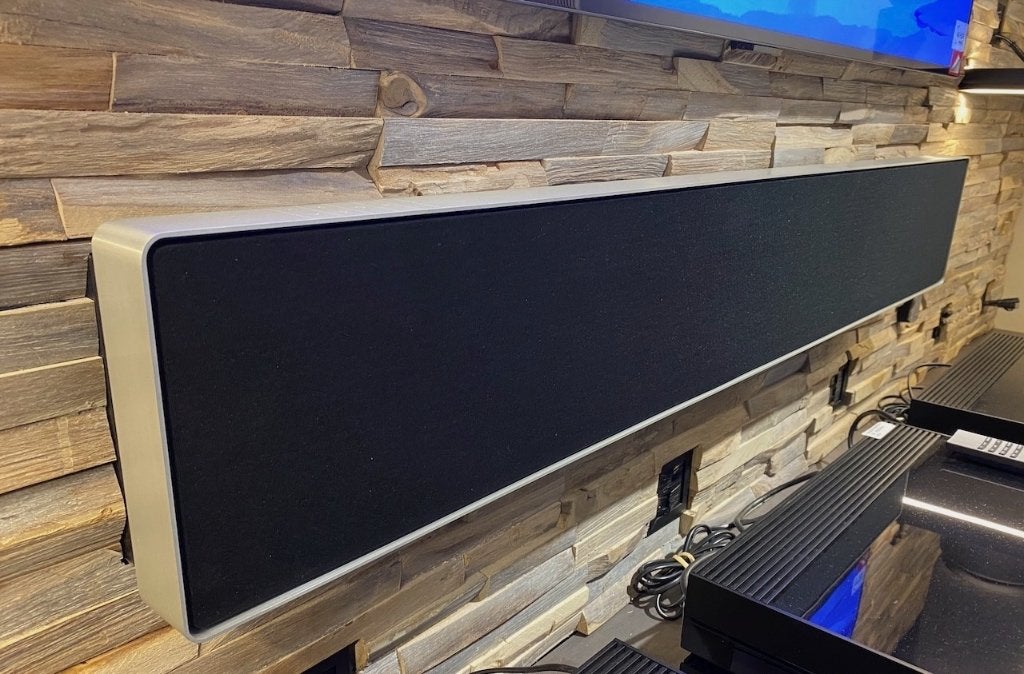 Bang & Olufsen Beosound Stage Alu/Silver soundbar B&O, Ophalen, Info@bang-olufsen.dk, Zo goed als nieuw, Bluetooth