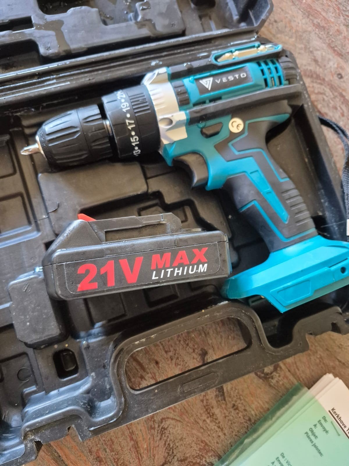Foreuse, avec 2 batteries, employee 2 x, Bricolage & Construction