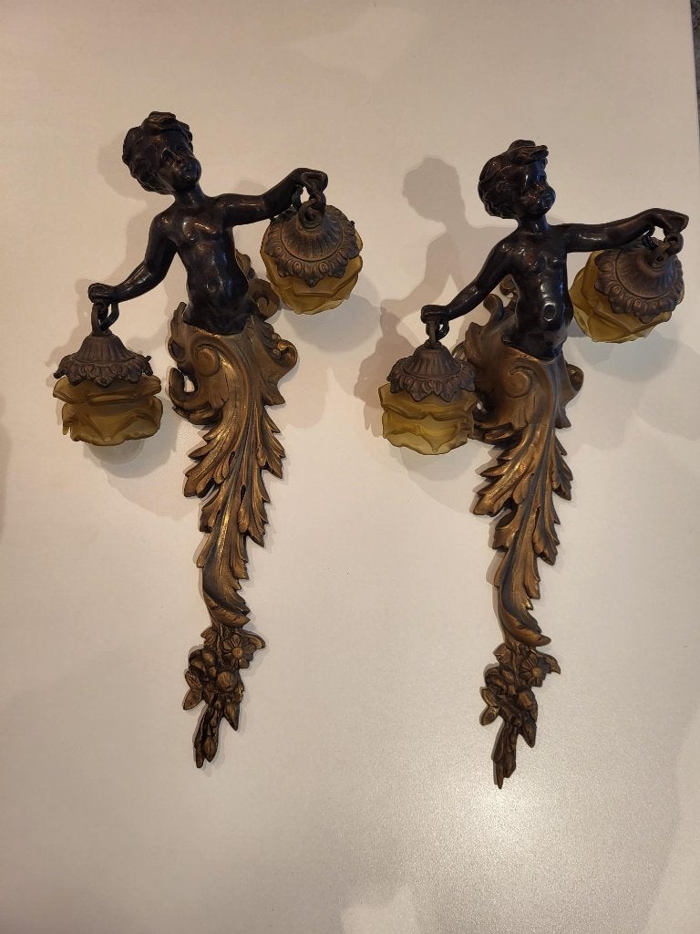 klassieke art nouveau wandlampen, Enlèvement
