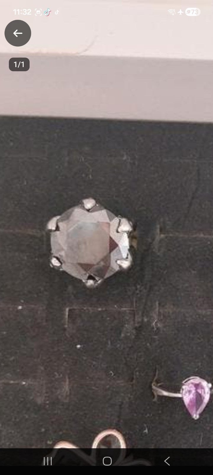 zwarte ring, Bijoux, Sacs & Beauté, Bracelets à breloques, Enlèvement ou Envoi