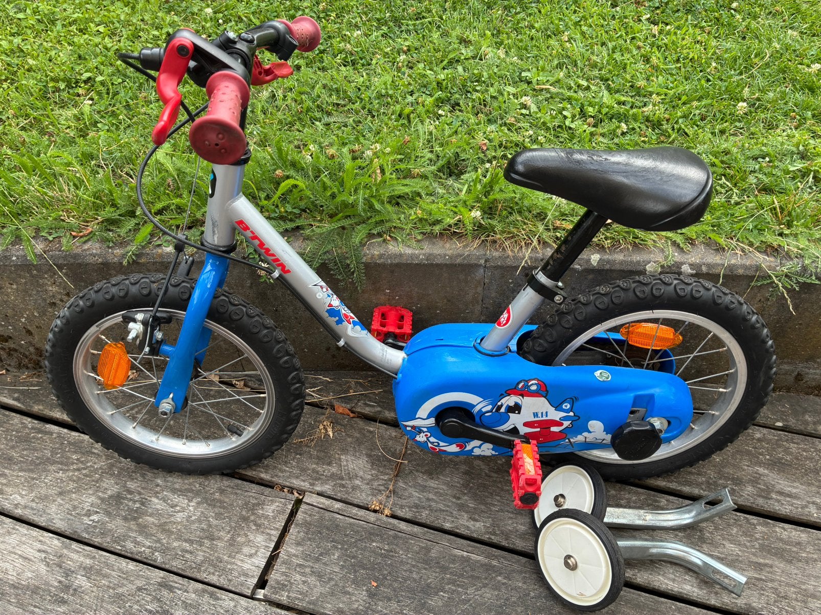 Kinderfiets 2-4j, Fietsen en Brommers, Fietsen | Kinderfietsjes, Ophalen, Gebruikt, Zijwieltjes