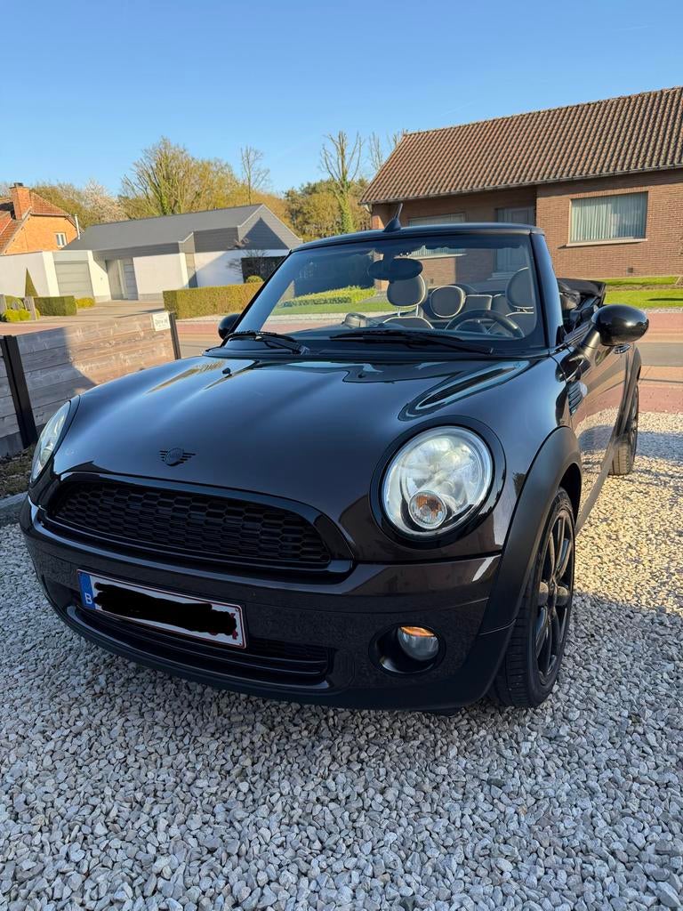 Mini cooper cabrio - sublieme staat! Uniek., Auto's, Mini, Bedrijf, Cabrio, Benzine, Cabriolet, Bruin, Leder, Ophalen