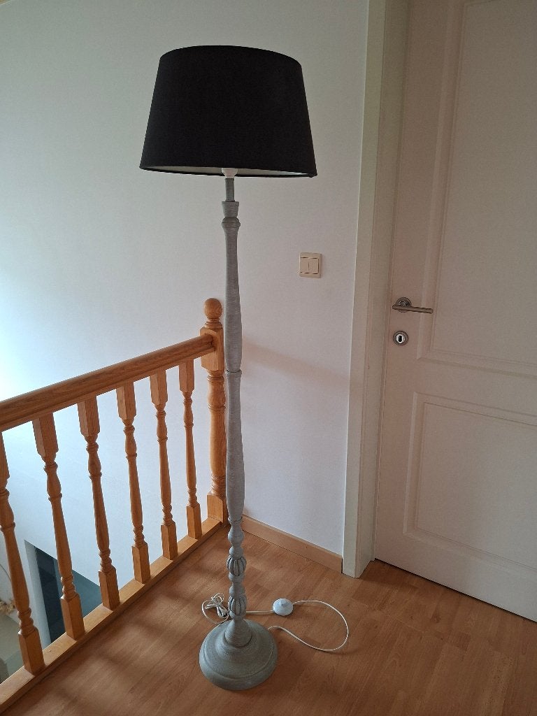 Staanlamp, Huis en Inrichting, Lampen | Vloerlampen, Ophalen, 150 tot 200 cm, Hout, Landelijk